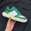 SZ38 Maison MIHARA YASUHIRO WAYNE VL OG Sole Leather Low-top Sneaker 'White Green' A09FW730-WHTGRN 065421