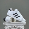 SZ42 adidas Superstar 'Logo Stripes - White Black' H68101 036960