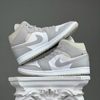 SZ42 Nike Air Jordan 1 Mid 'College Grey Linen' 554724-082 036884