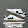 SZ43 Nike Court Vision Low Shoes 'Sail Light Brown White Black' FQ8075-133 036395