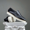 SZ39.5 Boots Loafer Low Black/White 076391