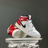 SZ38 Nike Air Jordan 1 Mid 'White Black Gym Red' 554725-116 065032