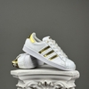SZ 38.7 adidas Superstar Metal Toe 'White Gold Metallic' FV3330