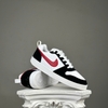 SZ43 Nike Court Borough Low 'White Black Red' 838937-102 025387