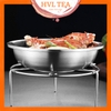 Rế hấp - rế lót đít nồi inox 304, 2 in 1 tiện dụng không gỉ sét, nhiều kích thước - HVL TEA