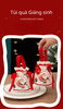 Túi vải đựng quà Giáng Sinh có quai xách, túi quà noel dễ thương ngộ nghĩnh