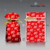 Túi đựng bánh/kẹo, túi đựng quà chủ đề Noel kích thước 15x23, dây nơ buộc - VUA BAO BÌ