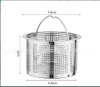Giỏ lọc rác inox có tai xách