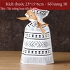 Túi đựng bánh kẹo có Dây Nơ, nhiều họa tiết, bao bì đựng bánh buộc dây 50 túi/sp - VUA BAO BÌ