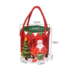 Hộp giấy đựng quà Giáng Sinh có quai xách - Santa Lục Giác Xanh