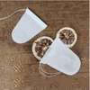 Túi lọc trà giấy hình phễu có dây, tiện dụng, 100túi/sp, 8x9cm - HVL TEA