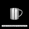 Cốc inox cách nhiệt, có quai, có nắp, cứng bền, cách nhiệt, ca inox 304 cao cấp - HVL TEA