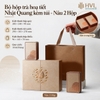 Bộ hộp trà hoạ tiết Nhật Quang Kèm Túi