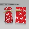 Túi đựng bánh/kẹo, túi đựng quà chủ đề Noel kích thước 15 * 23, dây nơ buộc - VUA BAO BÌ