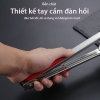 Kẹp gắp thức ăn, gắp đá bằng inox có móc treo bọc nhựa/ kim loại tiết kiệm diện tích  - HVL TEA