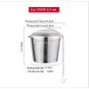 Lọc trà inox 304 hình trụ, có dây treo, không gỉ, nhiều kích thước - HVL