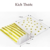 Túi đựng bánh kẹo, bao bì trang trí quà tặng, 100 túi/sp,  kích thước 13*21*4.5 - VUA BAO BÌ