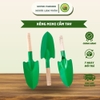 Xẻng Trồng Cây Cán Gỗ Cầm Tay 26cm Siêu Bén Super Farmer