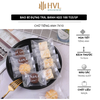 Túi đựng bánh họa tiết Sweet lãng mạn, chữ tiếng anh trắng 4in1 - 100 túi/sp