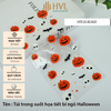 Túi đựng bánh/kẹo, túi đựng quà chủ đề Halloween trong suốt,13*27, 50 túi/sp - VUA BAO BÌ