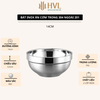 Bát inox ăn cơm trong 304 ngoài 201