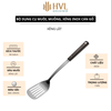 Bộ dụng cụ muôi, muỗng, xẻng inox cán gỗ