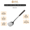 Bộ dụng cụ muôi, muỗng, xẻng inox cán gỗ