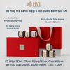 Bộ hộp trà cánh điệp 6 lon thiếc kèm túi