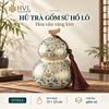 Hũ trà gốm sứ Hồ Lô