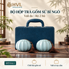 Bộ Hộp Trà Gốm Sứ Vali Cao Cấp Nhiều Mẫu – HT114