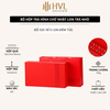 Bộ hộp trà hình chữ nhật lon trà nhỏ quà tặng cao cấp - HVL TEA