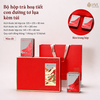 Bộ hộp trà hoạ tiết con đường tơ lụa kèm túi