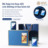 Bộ hộp trà hoạ tiết con đường tơ lụa kèm túi