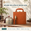 Bộ Hộp Trà Gốm Sứ Vali Cao Cấp Nhiều Mẫu – HT114