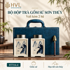 Bộ Hộp Trà Gốm Sứ Vali Cao Cấp Nhiều Mẫu – HT114