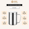 Cốc inox 304 có quai vuông