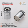 Đầu vòi nước inox xoay 360 độ