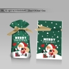 Túi đựng bánh/kẹo, túi đựng quà chủ đề Noel kích thước 15 * 23, dây nơ buộc - VUA BAO BÌ