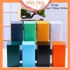 Hộp thiếc đựng trà hình hộp vuông, nhiều màu - HVL TEA