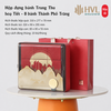Hộp 2 bánh Trung Thu hoạ tiết - Tứ Đại Hoa Xanh Lá