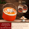 Hộp 2 bánh Trung Thu hoạ tiết - Tứ Đại Hoa Xanh Lá