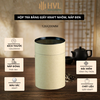 Hộp đựng trà, các loại hạt, đồ khô bằng giấy kraft nắp đen - HVL TEA
