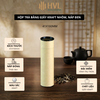 Hộp đựng trà, các loại hạt, đồ khô bằng giấy kraft nắp đen - HVL TEA