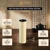 Hộp đựng trà, các loại hạt, đồ khô bằng giấy kraft nắp đen - HVL TEA
