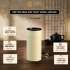 Hộp đựng trà, các loại hạt, đồ khô bằng giấy kraft nắp đen - HVL TEA
