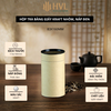 Hộp đựng trà, các loại hạt, đồ khô bằng giấy kraft nắp đen - HVL TEA