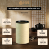 Hộp đựng trà, các loại hạt, đồ khô bằng giấy kraft nắp đen - HVL TEA
