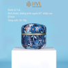 Hộp thiếc đựng trà, quà bánh kẹo, hình cầu, phong cách nhật bản họa tiết đa sắc - HVL TEA