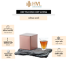 Hộp thiếc đựng trà hình hộp vuông, nhiều màu - HVL TEA