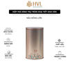 Hộp trà thiếc hình trụ tròn hoạ tiết hoa văn mẫu mới - HVL TEA